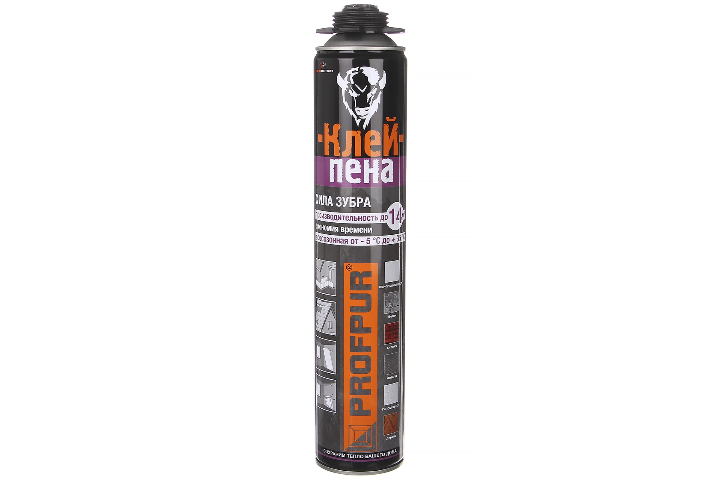 Клей-пена PROFPUR, 750 мл Клей-пена PROFPUR, 750 мл