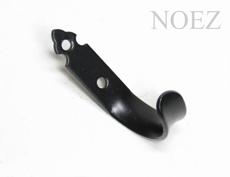 Крючок одинарный НОЭЗ-Кр-55-SL черный матовый Крючок одинарный НОЭЗ-Кр-55-SL черный матовый