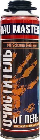 Очиститель пены BAU MASTER 500 мл. Очиститель пены BAU MASTER 500 мл.